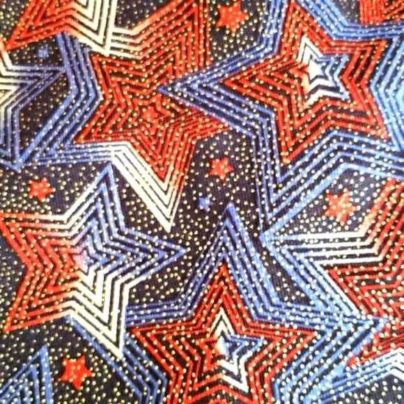 Moret Active Girl Star Spangled Tank w/Scrunchie Size L - Picture 5 of 8